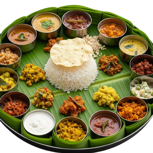 Indian Thali with Drinks