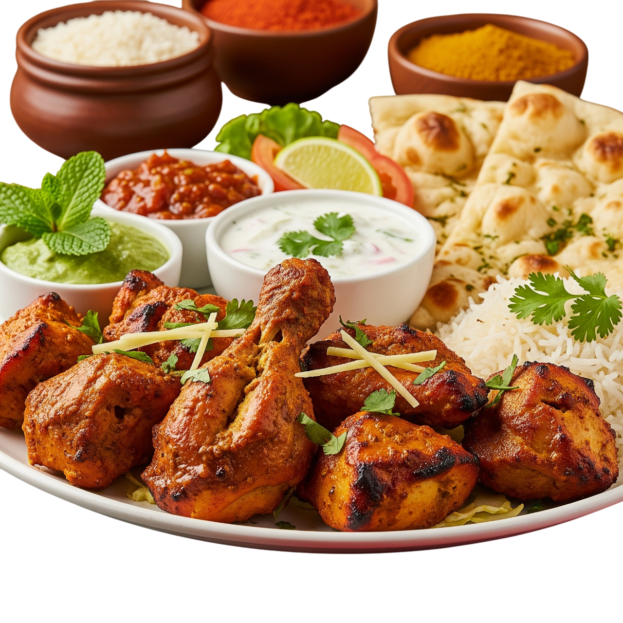 Tandoori Chicken Platter